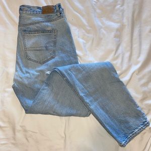 Extra long American eagle mom jeans